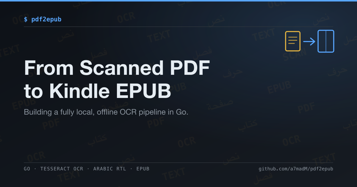 pdf2epub: Building a Self-Hosted PDF→Kindle Pipeline